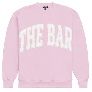 The Bar Varsity Pink Sweater
